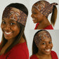 African Mask Printed Mudcloth Neck Gaiter Afro Bogolan DT03
