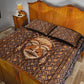 African Mask Printed Mudcloth Quilt Bed Set Afro Bogolan