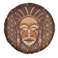 African Mask Printed Mudcloth Spare Tire Cover Afro Bogolan