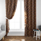 African Mask Printed Mudcloth Window Curtain Afro Bogolan