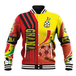 Ghana Soccer Baseball Jacket Black Stars Football - Road To Champion