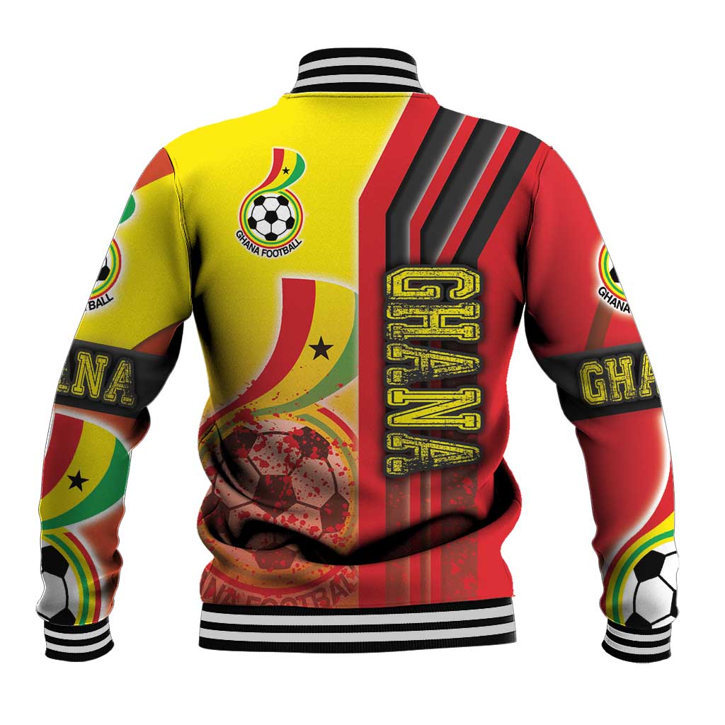Ghana Soccer Baseball Jacket Black Stars Football - Road To Champion