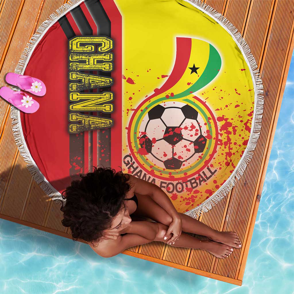 Ghana Soccer Beach Blanket Black Stars Football - Road To Champion