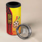 Ghana Soccer 4 in 1 Can Cooler Tumbler Black Stars Football - Road To Champion