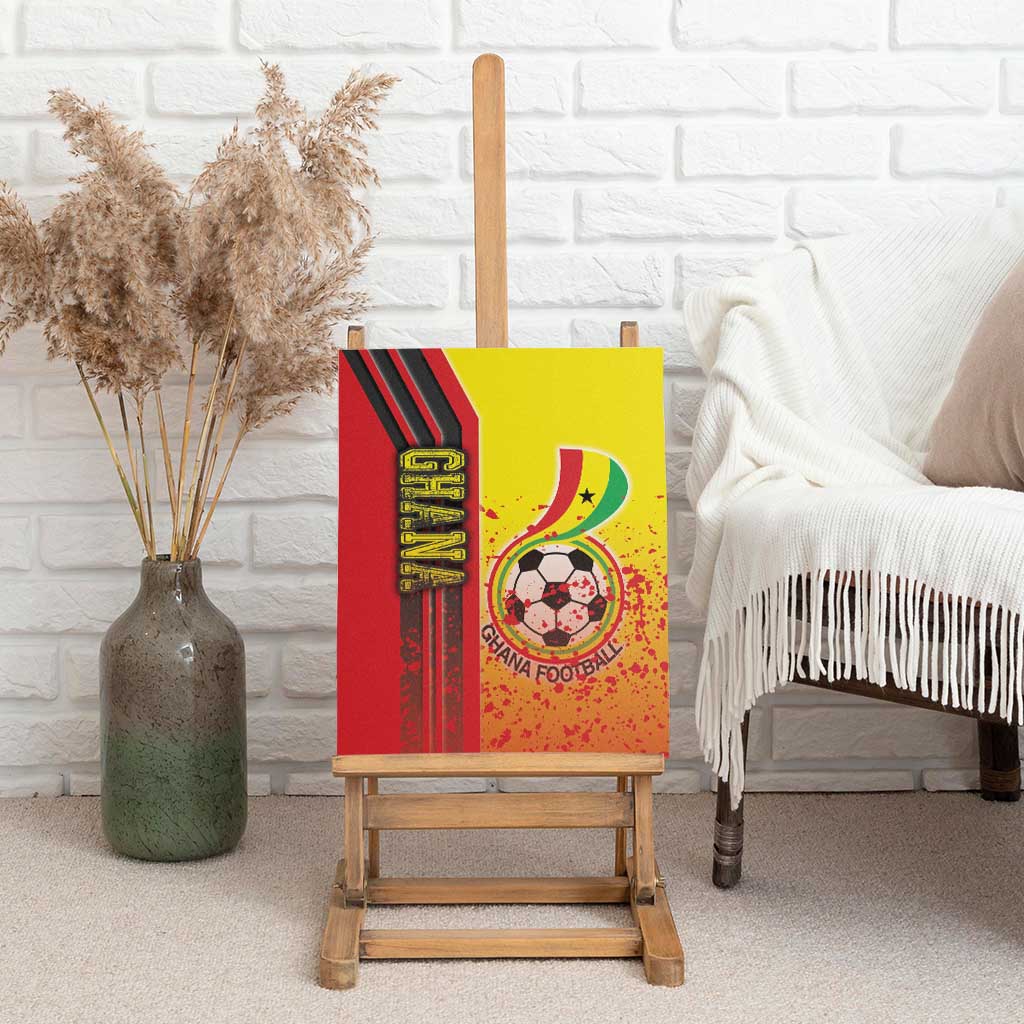 Ghana Soccer Canvas Wall Art Black Stars Football - Road To Champion