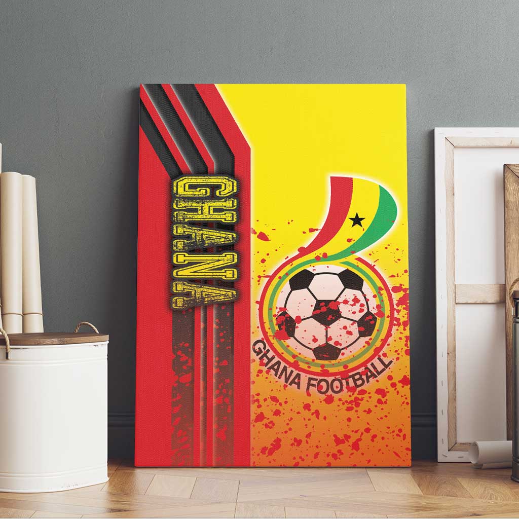 Ghana Soccer Canvas Wall Art Black Stars Football - Road To Champion