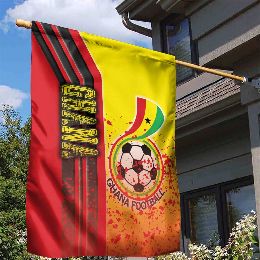 Ghana Soccer Garden Flag Black Stars Football - Road To Champion