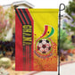 Ghana Soccer Garden Flag Black Stars Football - Road To Champion