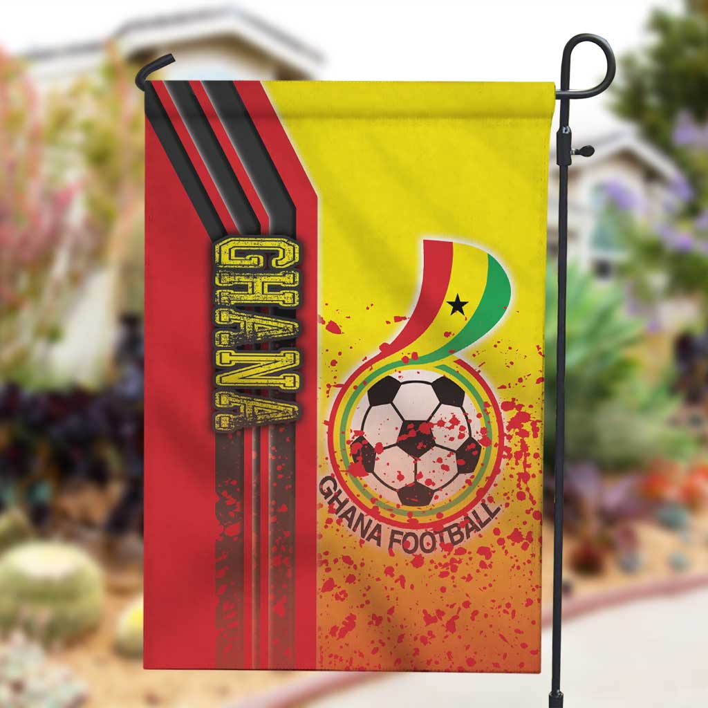 Ghana Soccer Garden Flag Black Stars Football - Road To Champion