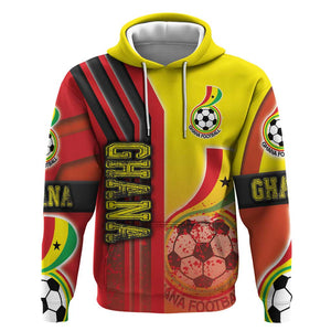 Ghana Soccer Hoodie Black Stars Football - Road To Champion