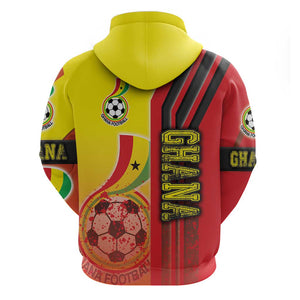 Ghana Soccer Hoodie Black Stars Football - Road To Champion