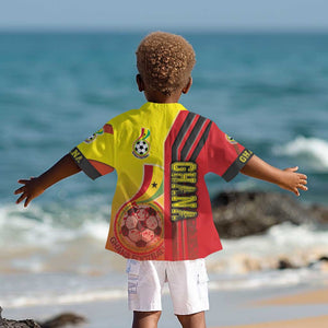 Ghana Soccer Kid Hawaiian Shirt Black Stars Football - Road To Champion