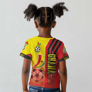 Ghana Soccer Kid T shirt Black Stars Football - Road To Champion