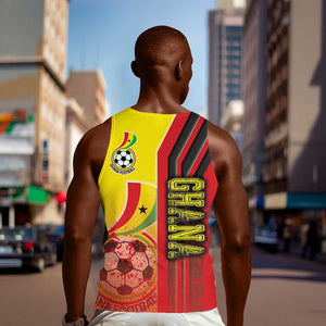 Ghana Soccer Men Tank Top Black Stars Football - Road To Champion