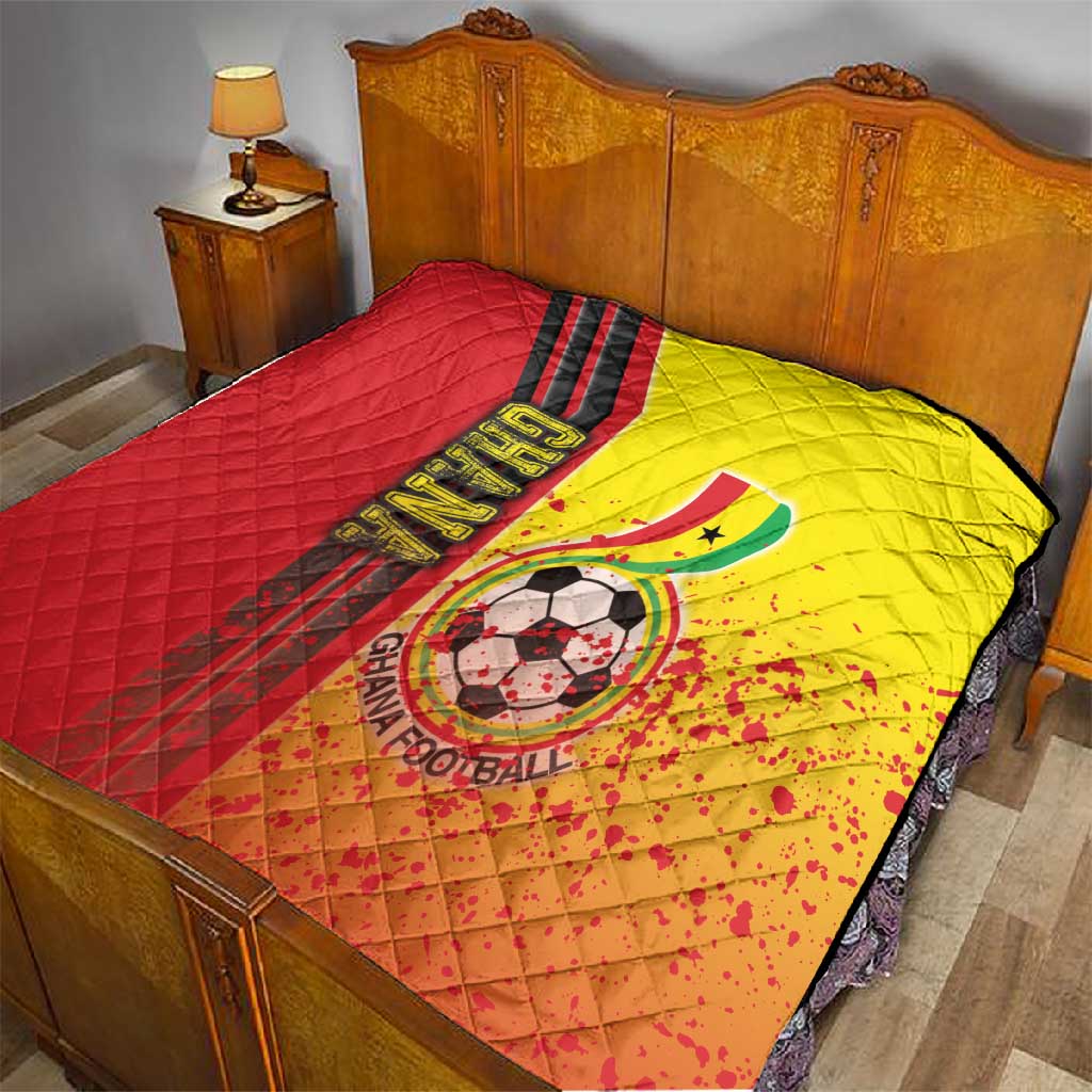 Ghana Soccer Quilt Black Stars Football - Road To Champion