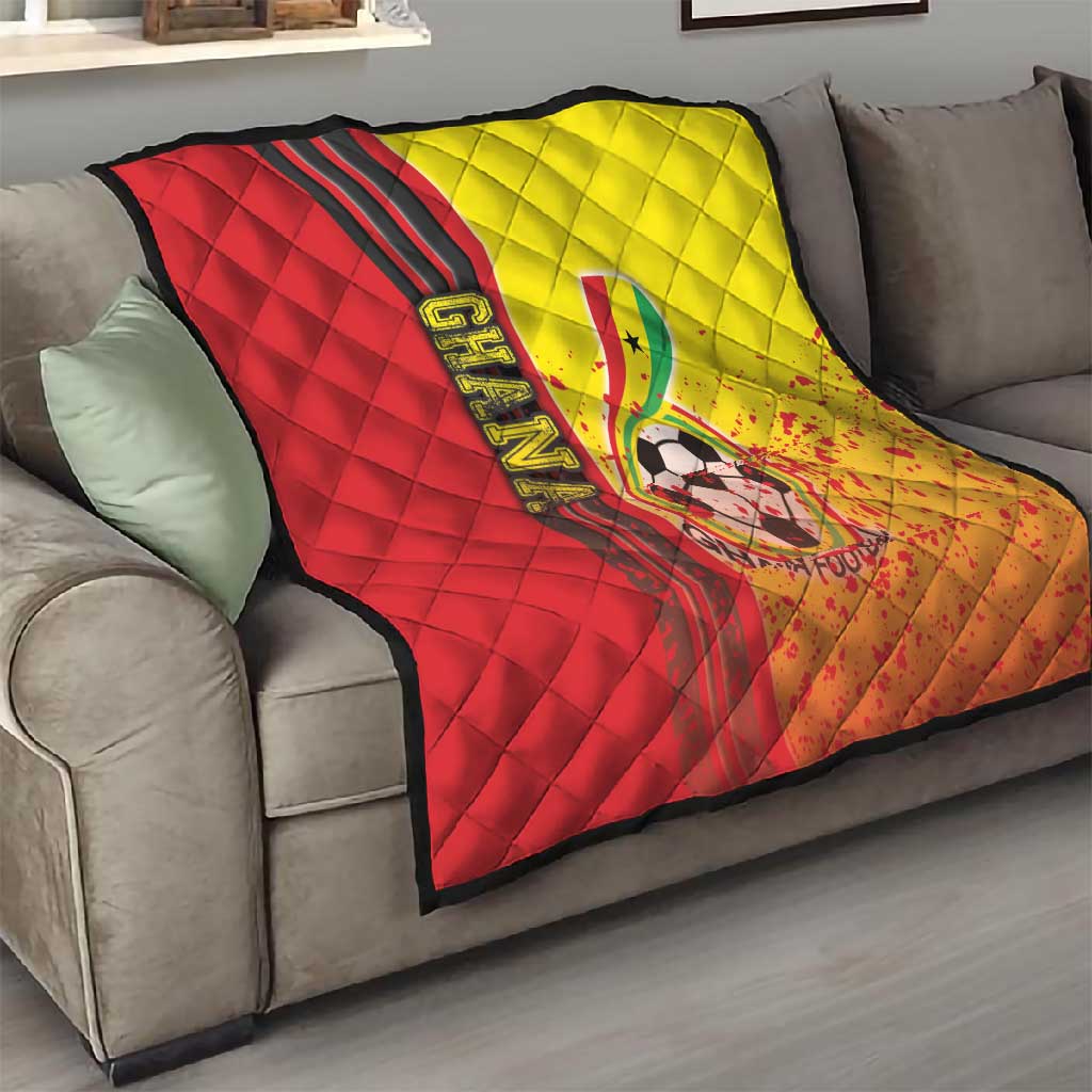 Ghana Soccer Quilt Black Stars Football - Road To Champion