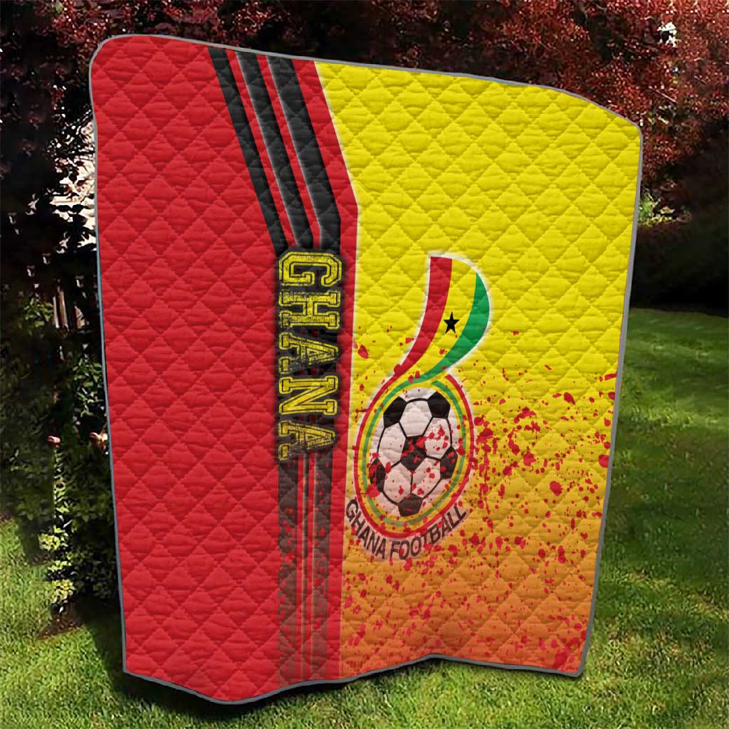 Ghana Soccer Quilt Black Stars Football - Road To Champion