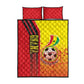 Ghana Soccer Quilt Bed Set Black Stars Football - Road To Champion