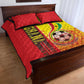Ghana Soccer Quilt Bed Set Black Stars Football - Road To Champion