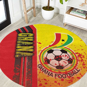 Ghana Soccer Round Carpet Black Stars Football - Road To Champion