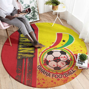 Ghana Soccer Round Carpet Black Stars Football - Road To Champion