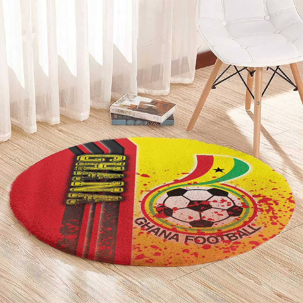 Ghana Soccer Round Carpet Black Stars Football - Road To Champion