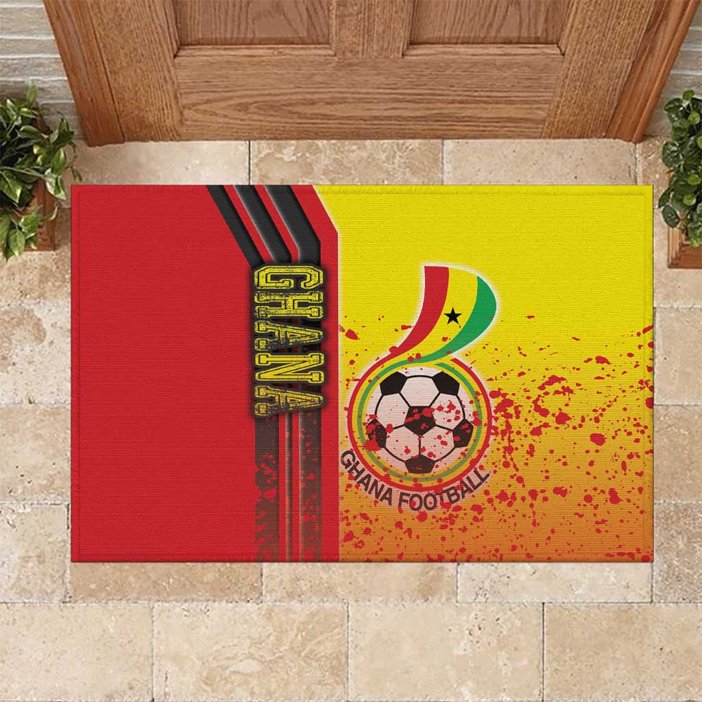 Ghana Soccer Rubber Doormat Black Stars Football - Road To Champion