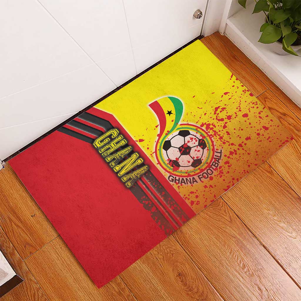 Ghana Soccer Rubber Doormat Black Stars Football - Road To Champion