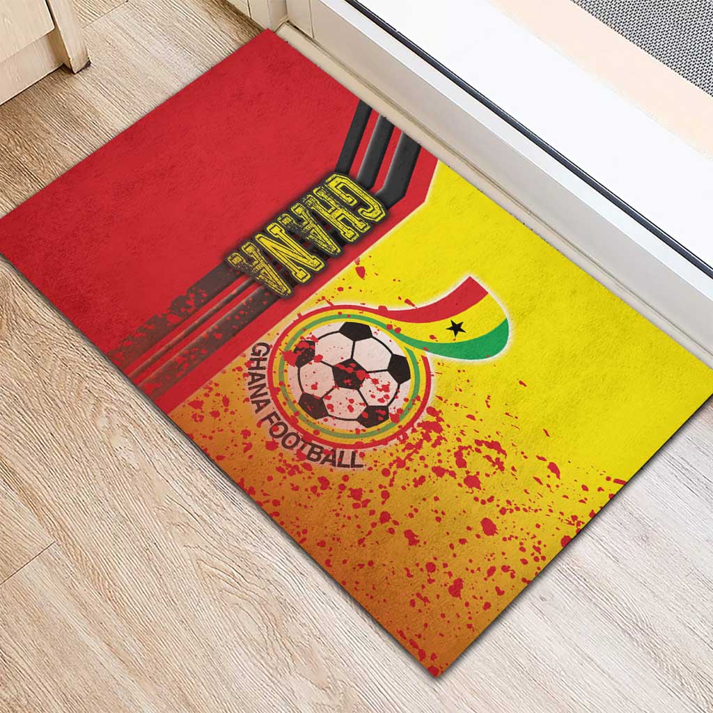 Ghana Soccer Rubber Doormat Black Stars Football - Road To Champion