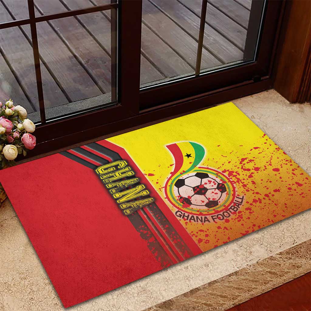 Ghana Soccer Rubber Doormat Black Stars Football - Road To Champion