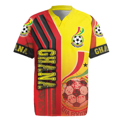 Ghana Soccer Rugby Jersey Black Stars Football - Road To Champion