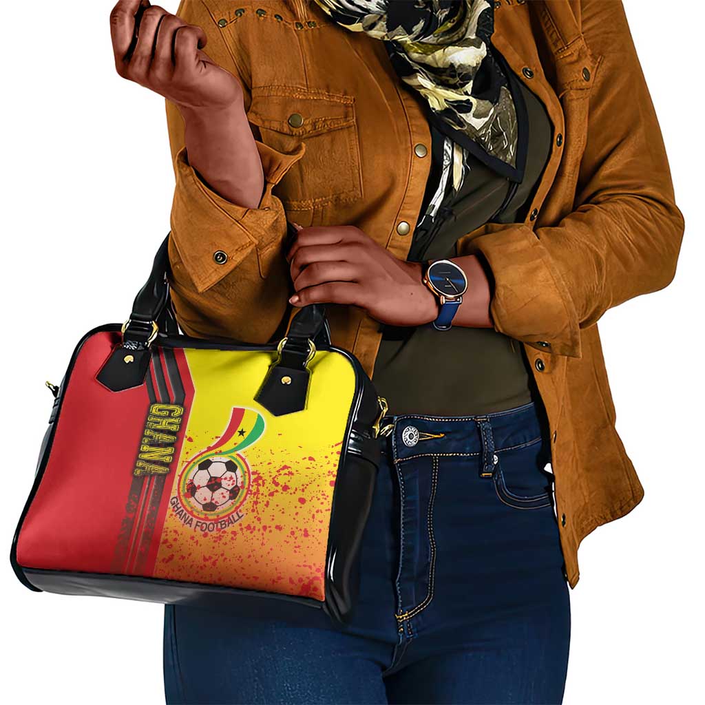 Ghana Soccer Shoulder Handbag Black Stars Football - Road To Champion