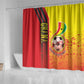 Ghana Soccer Shower Curtain Black Stars Football - Road To Champion