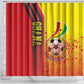 Ghana Soccer Shower Curtain Black Stars Football - Road To Champion