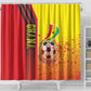 Ghana Soccer Shower Curtain Black Stars Football - Road To Champion