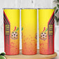 Ghana Soccer Skinny Tumbler Black Stars Football - Road To Champion