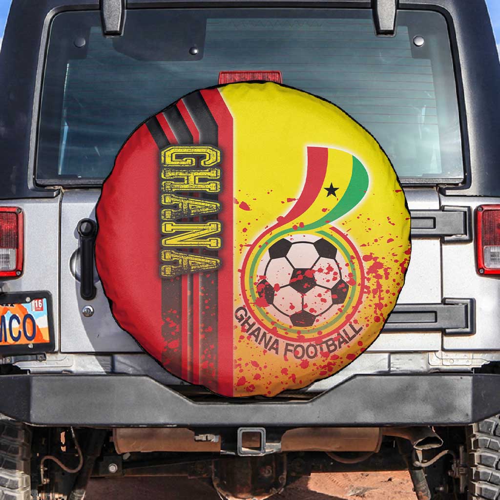 Ghana Soccer Spare Tire Cover Black Stars Football - Road To Champion