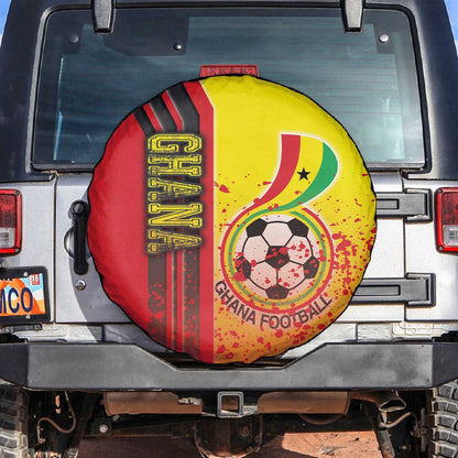 Ghana Soccer Spare Tire Cover Black Stars Football - Road To Champion