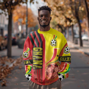 Ghana Soccer Sweatshirt Black Stars Football - Road To Champion