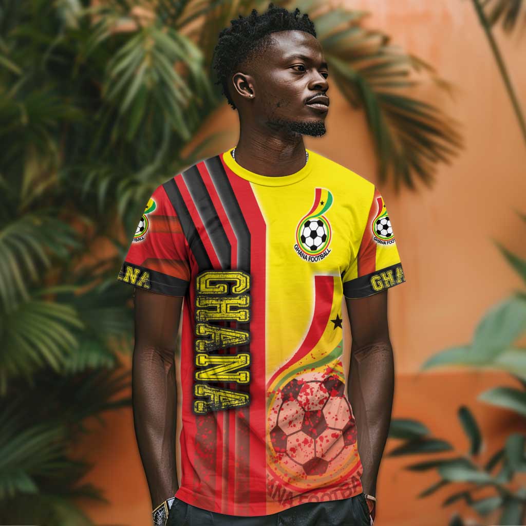 Ghana Soccer T shirt Black Stars Football - Road To Champion