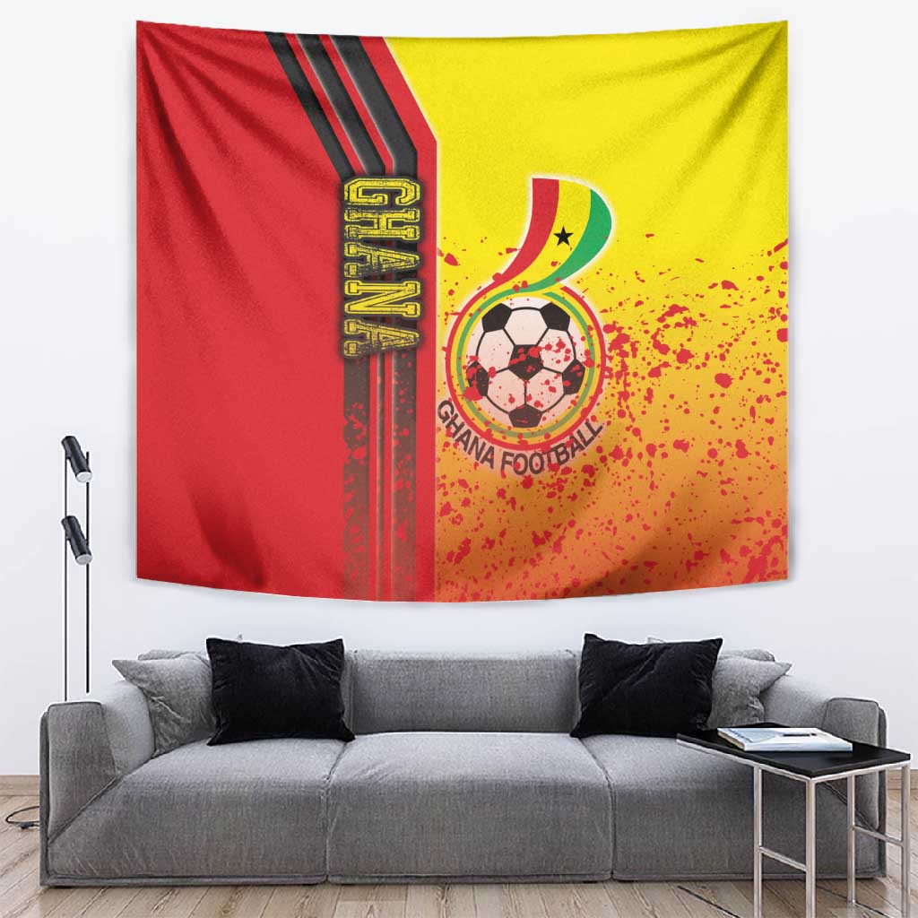 Ghana Soccer Tapestry Black Stars Football - Road To Champion