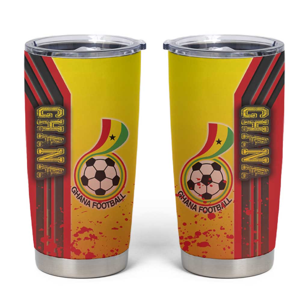 Ghana Soccer Tumbler Cup Black Stars Football - Road To Champion
