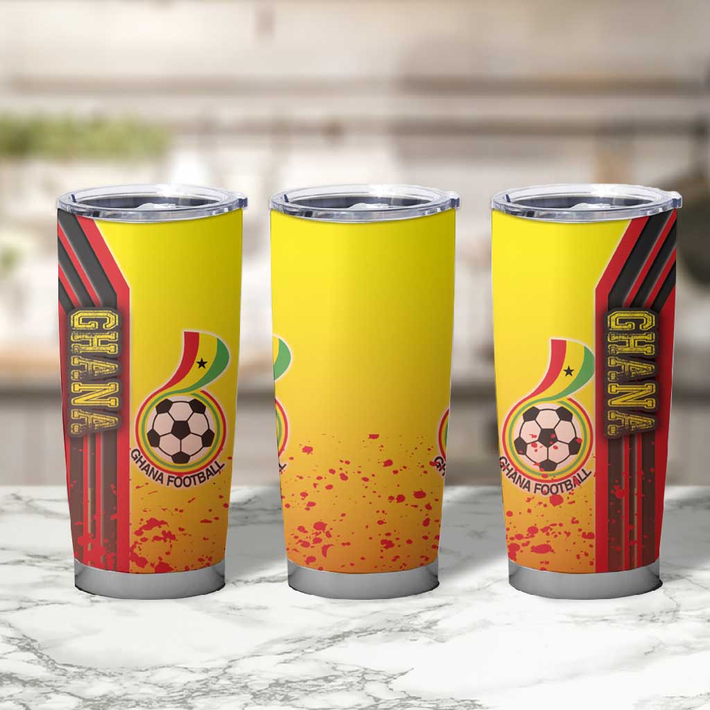 Ghana Soccer Tumbler Cup Black Stars Football - Road To Champion