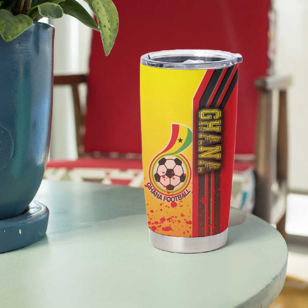 Ghana Soccer Tumbler Cup Black Stars Football - Road To Champion