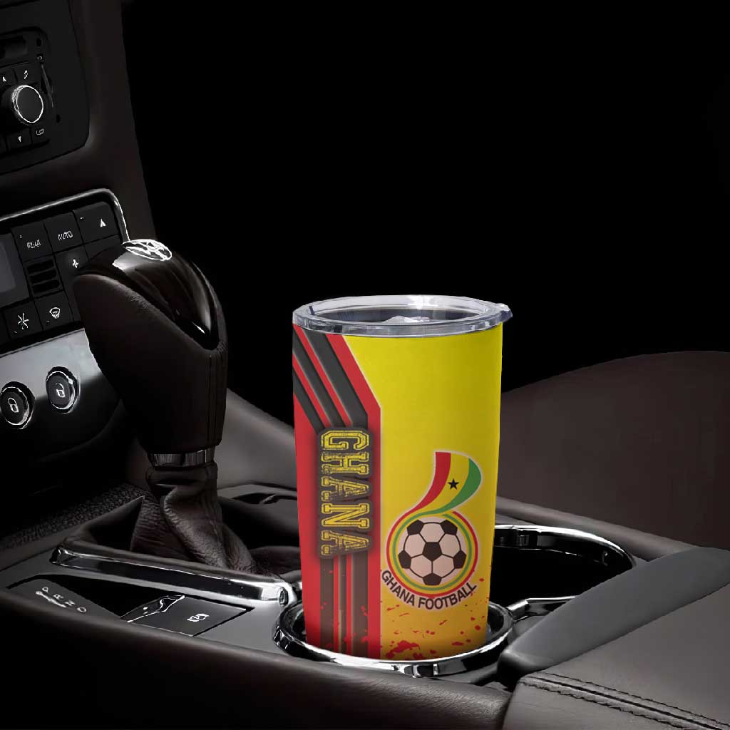 Ghana Soccer Tumbler Cup Black Stars Football - Road To Champion