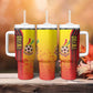 Ghana Soccer Tumbler With Handle Black Stars Football - Road To Champion