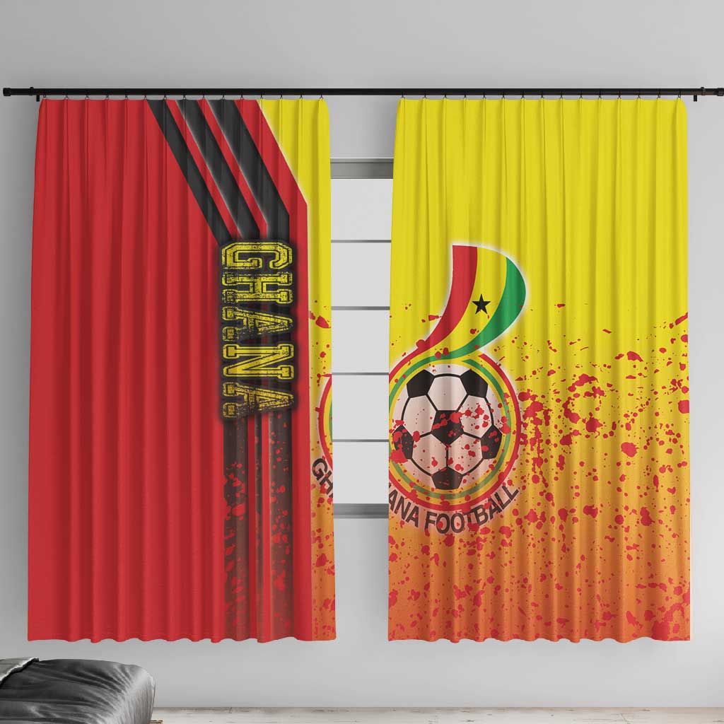Ghana Soccer Window Curtain Black Stars Football - Road To Champion