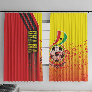 Ghana Soccer Window Curtain Black Stars Football - Road To Champion