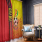 Ghana Soccer Window Curtain Black Stars Football - Road To Champion