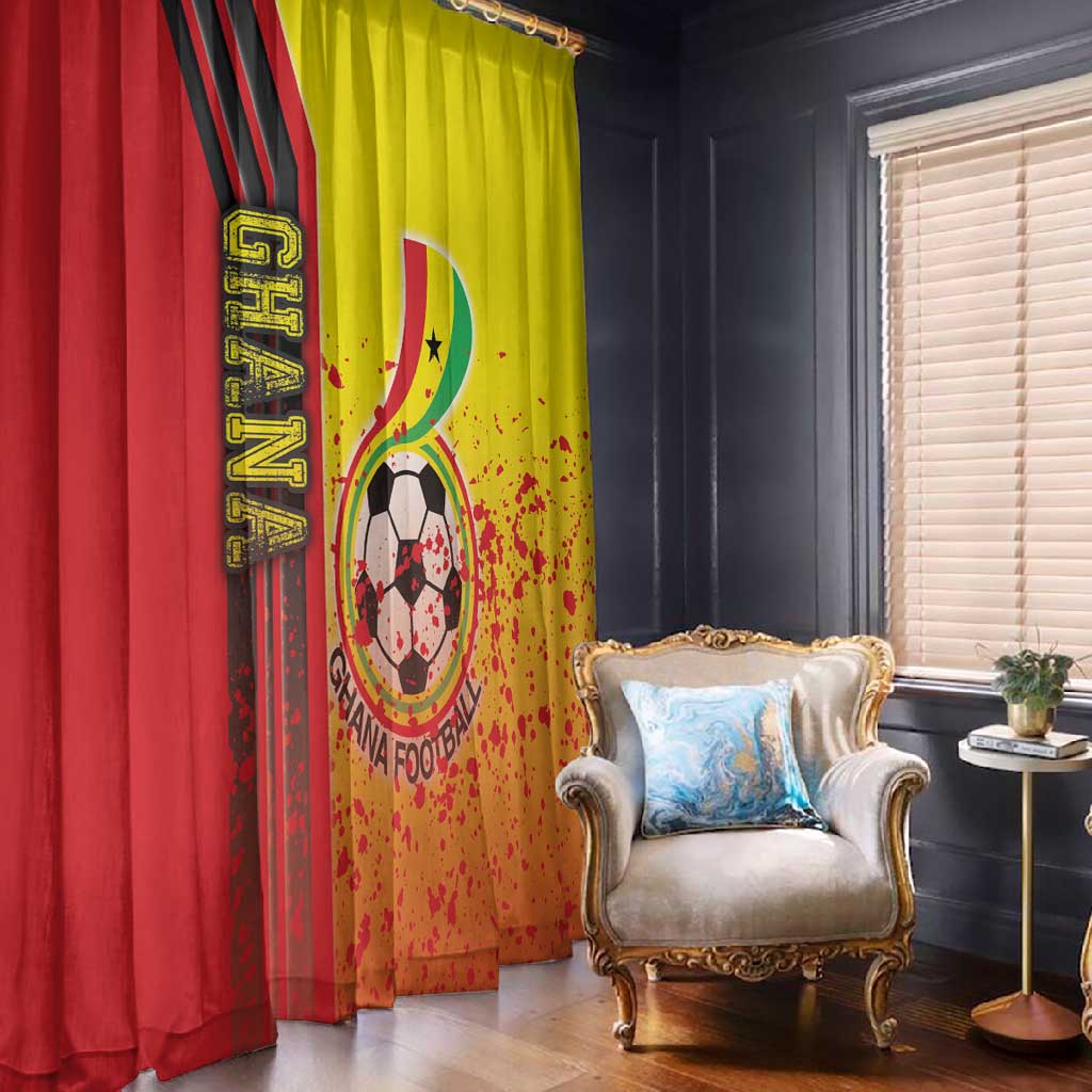 Ghana Soccer Window Curtain Black Stars Football - Road To Champion